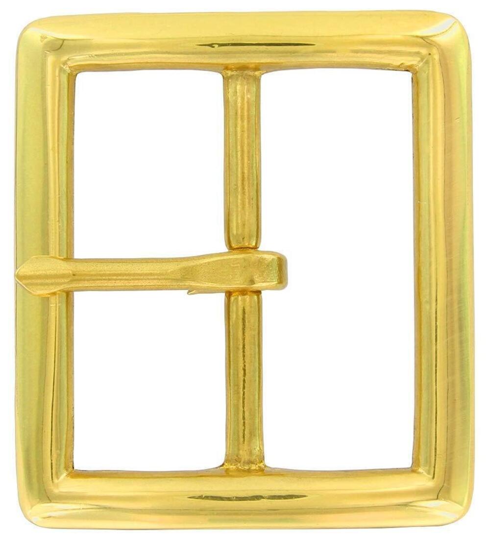 5092 Solid Brass Replacement Center Bar Belt Buckle Fits 1-3/4"45mm wide